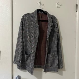 Plaid blazer